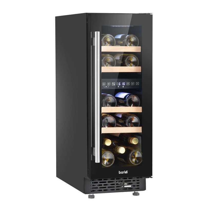 Baridi 17 Bottle Slim Wine Fridge & Cooler 30cm DH204 Baridi - Dynamic Drive
