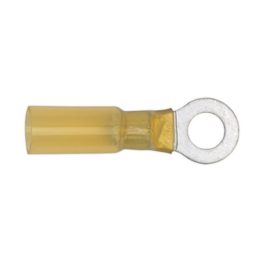 Sealey Heat Shrink Ring Terminal6.4mm Yellow Pack of 25 YTSR2564 Sealey - Dynamic Drive