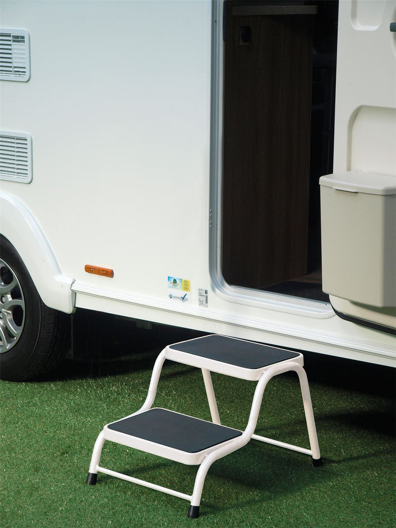 Double step in caravan white Quest - Dynamic Drive