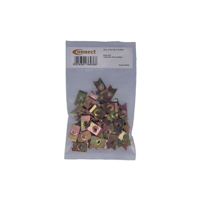 Connect Zinc U-Nut - Universal 50pc 36436 Tool Connection - Dynamic Drive