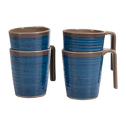 Bo-Camp Mug Halo L Melamine 4 Pieces Blue Bo-Camp - Dynamic Drive