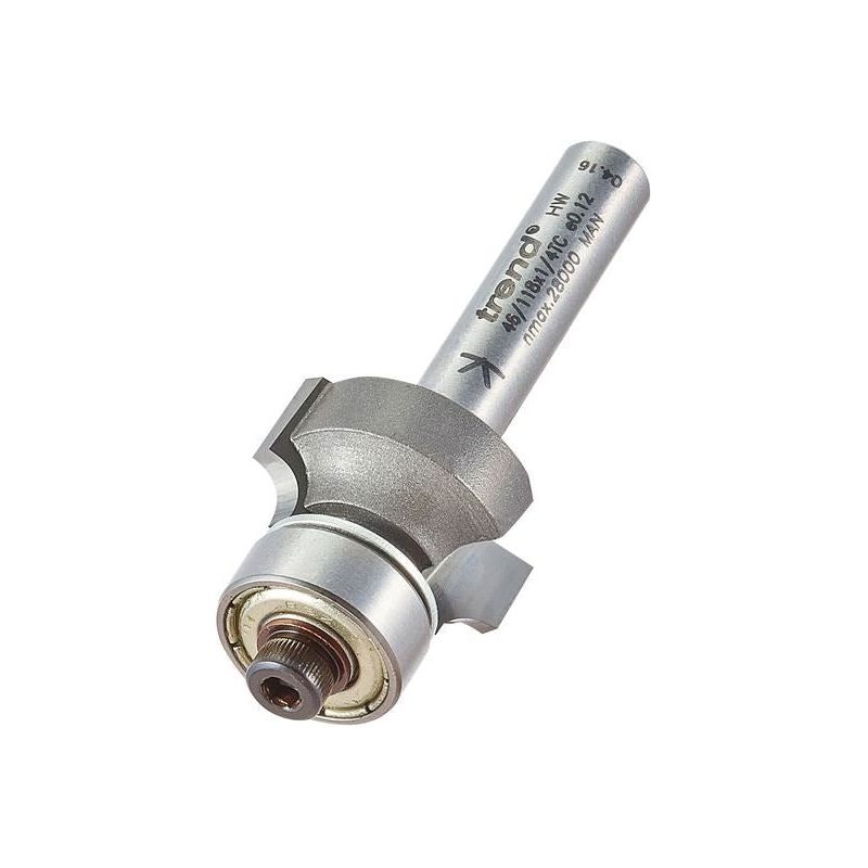 Trend 46/118 x 1/4 TCT Bearing Guided Ovolo & Round Over 3mm Radius Trend - Dynamic Drive