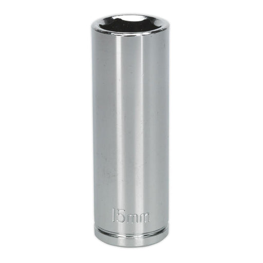 Seigen by Sealey WallDrive Socket 15mm Deep 3/8"Sq Drive S0593 Seigen by Sealey  - Dynamic Drive