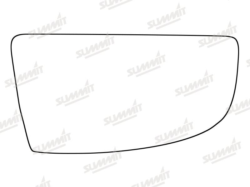 Summit Non-Heated Base Plate With Lower Blind-Spot Mirror Glass fits Ford Transit 14 to 16 RHS Summit - Dynamic Drive