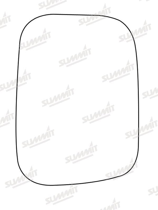 Summit Stick-On Commercial Mirror Glass fits Nissan Urvan RHS 79 to 95 Summit - Dynamic Drive