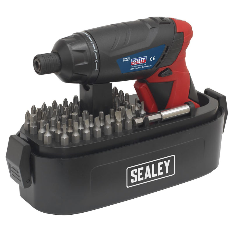 Sealey Cordless Screwdriver Set 53pc 3.6V Lithium-ion CP36S Sealey - Dynamic Drive