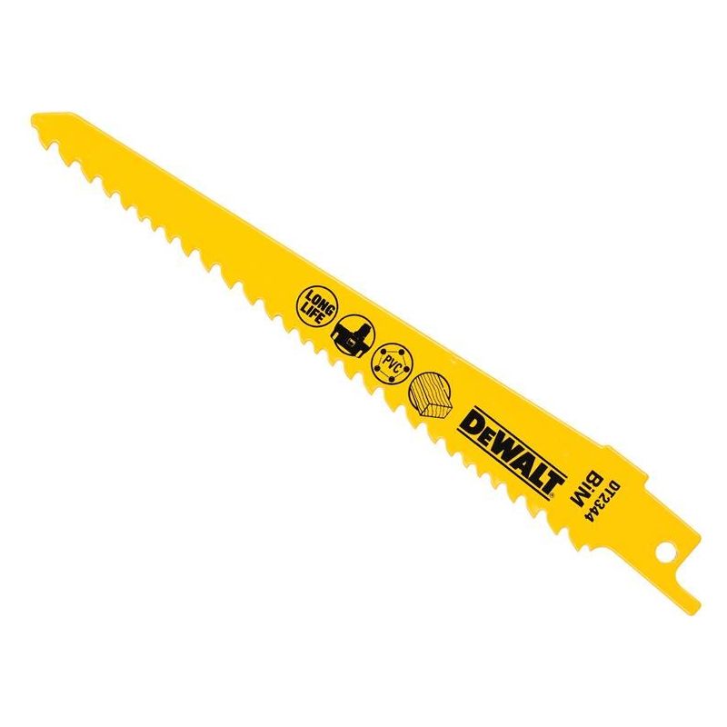 Dewalt Power Tools Bi-Metal Reciprocating Blade for Wood Cordless 152mm Pack of 5 DeWALT Power Tools - Dynamic Drive