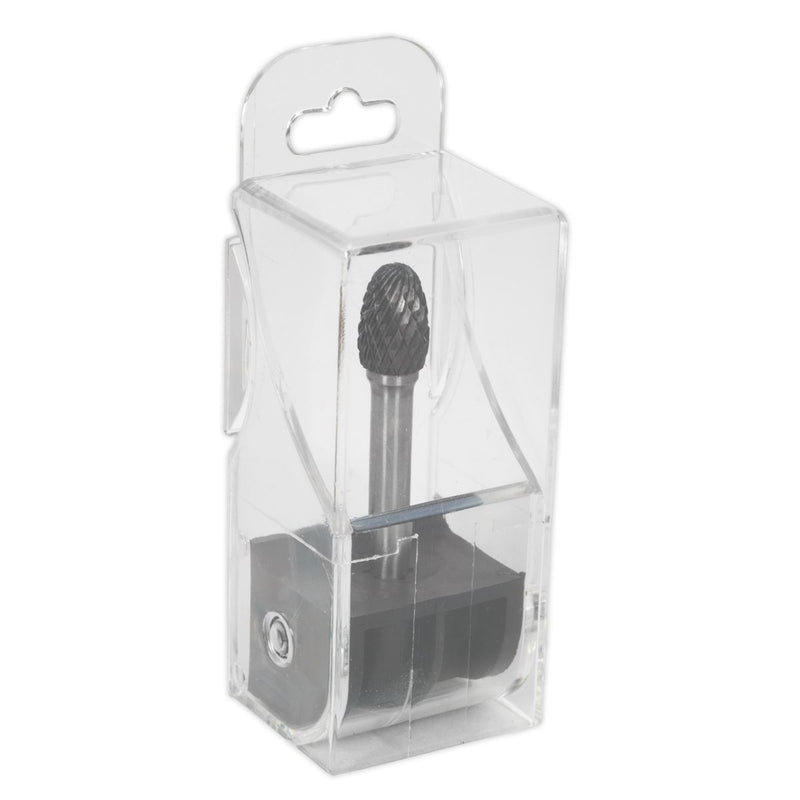 Sealey Tungsten Carbide Rotary Burr Oval 10mm SDB04 Sealey - Dynamic Drive