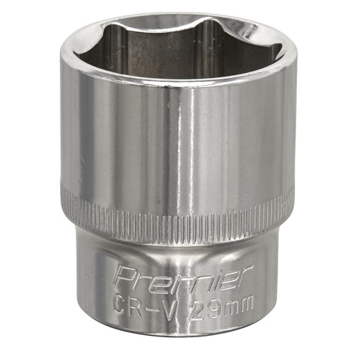 Sealey WallDrive Socket 29mm 1/2"Sq Drive Fully Polished SP1229 Sealey - Dynamic Drive