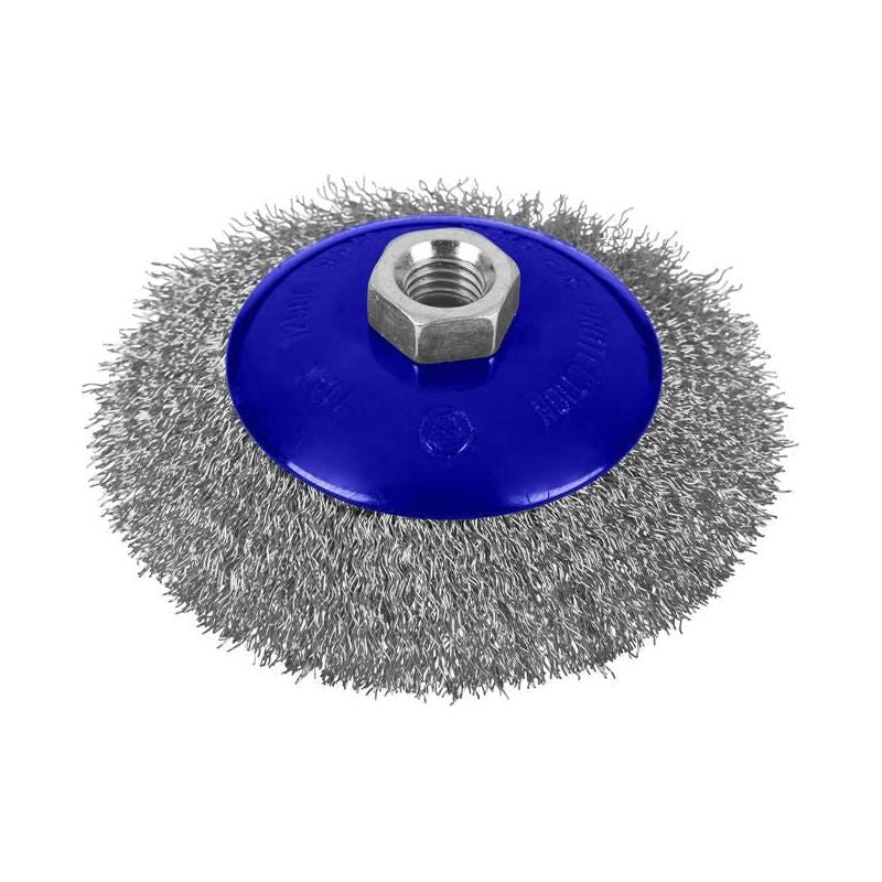 Bluespot Tools Steel Bevel Wire Cup Brush 115mm M14 X 2 BlueSpot Tools - Dynamic Drive