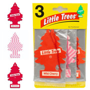 3 X Magic Tree Little Trees Car Air Freshener Wild Cherry Bubblegum Strawberry Little tree  - Dynamic Drive