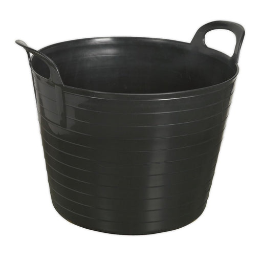Sealey Heavy-Duty Flexi Tub 40L Black SFT40B Sealey - Dynamic Drive