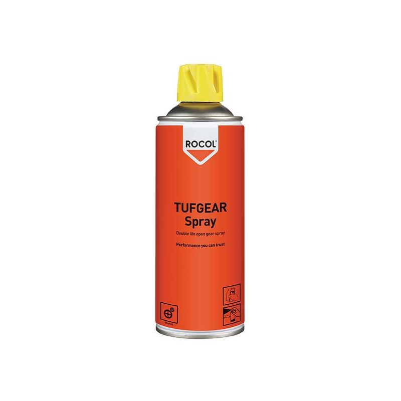 Rocol TUFGEAR Open Gear Lubricant Spray 400ml ROCOL - Dynamic Drive