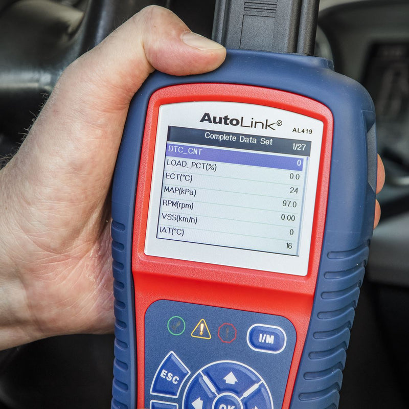 Sealey Autel EOBD Code Reader Live Data Tech Tips AL419 Sealey - Dynamic Drive