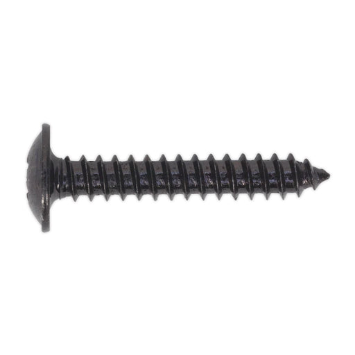 Sealey Self Tapping Screw 4.2 x 25mm Flanged Head Black Pozi Pack of 100 BST4225 Sealey - Dynamic Drive