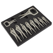 Sealey Locking Pliers Set 10pc AK6800 Sealey - Dynamic Drive