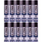 12x PMA Professional Matt Black 500ml Spray Paint High Coverage PMA - Dynamic Drive