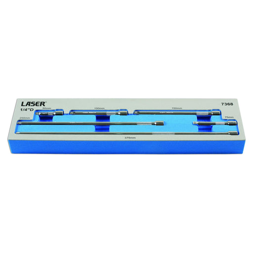 Laser Extension Bar Set 1/4"D 6pc 7368 Laser - Dynamic Drive