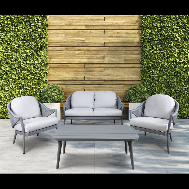 Dellonda Echo 4 Piece Garden Set Dellonda  - Dynamic Drive