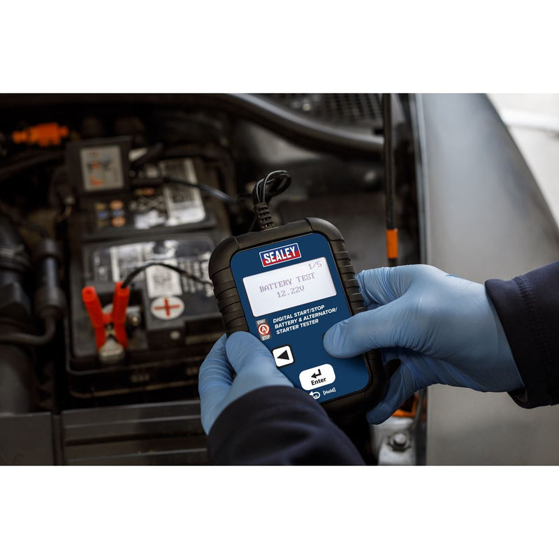 Sealey Digital Start/Stop Battery & Alternator/Starter Tester 12/24V BT2011 Sealey - Dynamic Drive