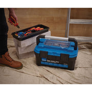 Draper Pro Toolbox with Tote Tray, 20", Blue 28050 Draper - Dynamic Drive