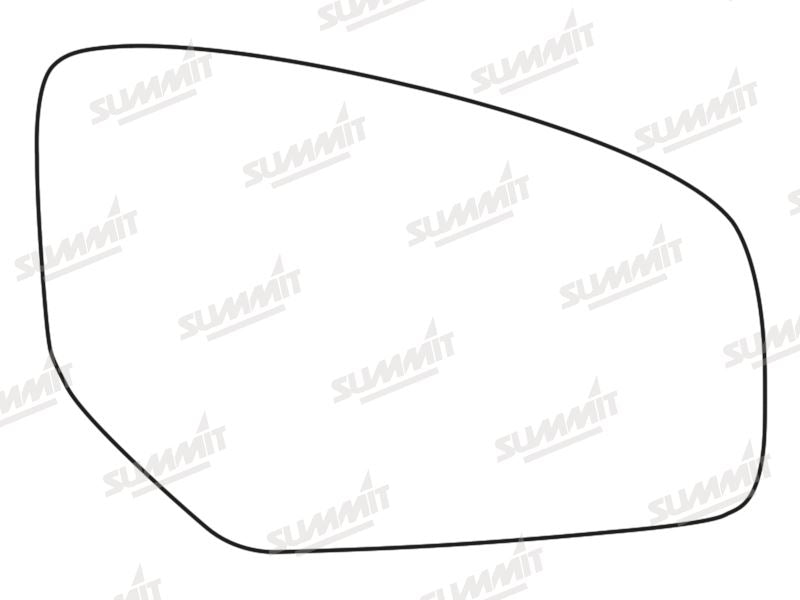 Summit Stick-On Standard Mirror Glass fits Honda Civic RHS Summit - Dynamic Drive