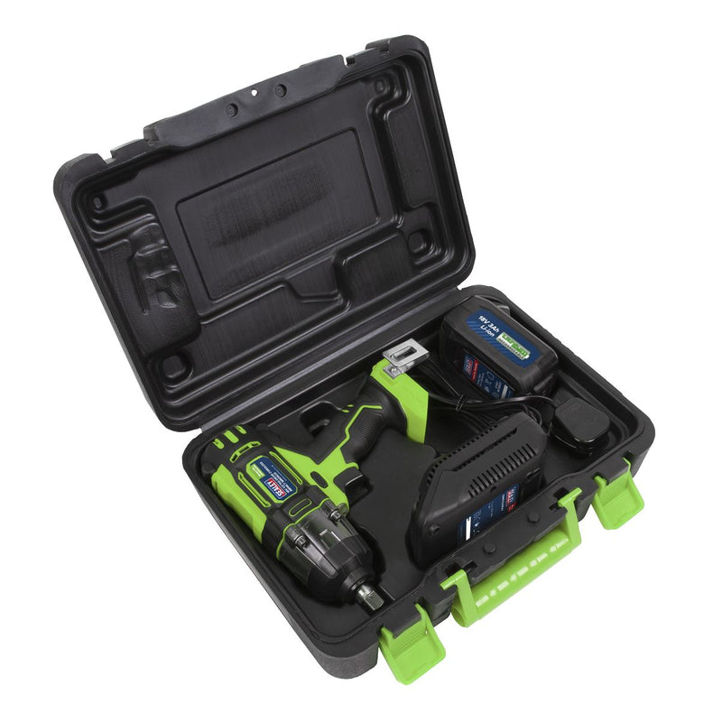Sealey Cordless Impact Wrench 1/2" Drive 18V 3Ah Battery Charger 400Nm Torque Sealey  - Dynamic Drive