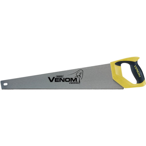 Draper Venom Second Fix Double Ground Handsaw, 550mm, 11tpi/12ppi Draper - Dynamic Drive