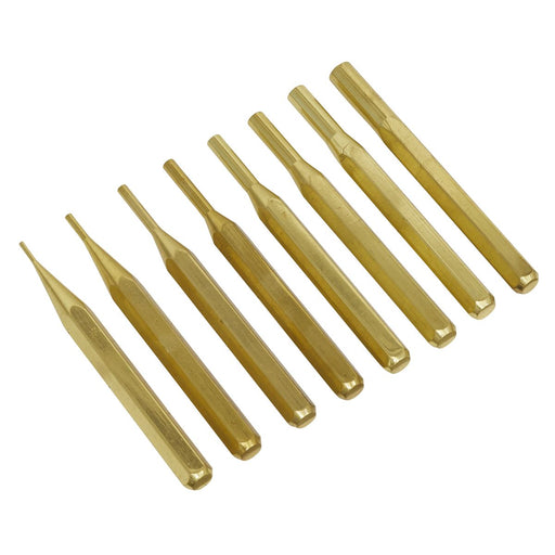 Sealey Brass Pin Punch Set 8pc AKB08 Sealey - Dynamic Drive