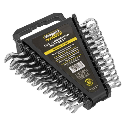 Sealey Combination Spanner Set 12pc Metric S01246 Sealey - Dynamic Drive