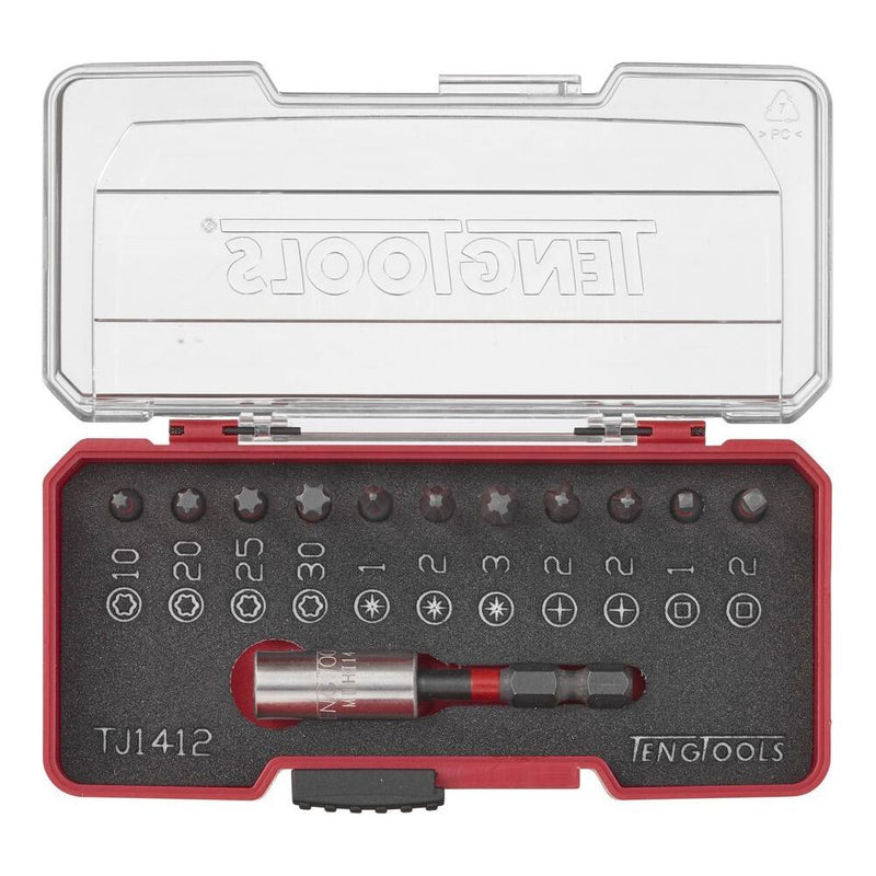Teng Tools Impact Bit Set Construction With Belt Clip Mixed 12 Pieces Teng Tools - Dynamic Drive