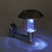 6 x Solar Powered LED Outdoor Garden Fence Wall Chrome Lantern Light Lamp Grundig  - Dynamic Drive