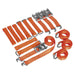 Sealey Car Transporter Ratchet Tie Down Alloy/Steel Wheel Kit 4pc 50mm x 3m 4500 Sealey - Dynamic Drive