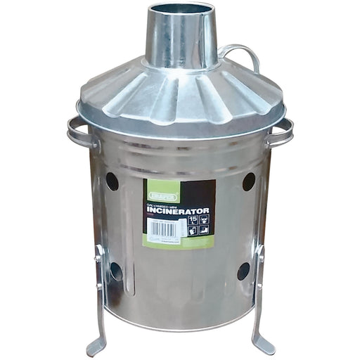 Draper Traditional Style Galvanised Mini Incinerator - 15 Litre Draper  - Dynamic Drive