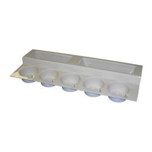 Stepped Cup Rack Ivory T160 IVORY UK Camping And Leisure - Dynamic Drive