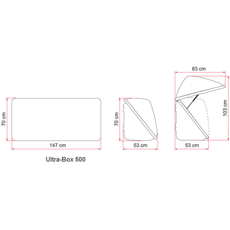 Fiamma Ultra Box 500 Rear Mount Storage Caravan Motorhome Carry Bike 04148-01 Fiamma  - Dynamic Drive