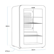 Baridi Retro Style Drinks/Beer & Wine Fridge 70L Capacity DH222 Baridi - Dynamic Drive