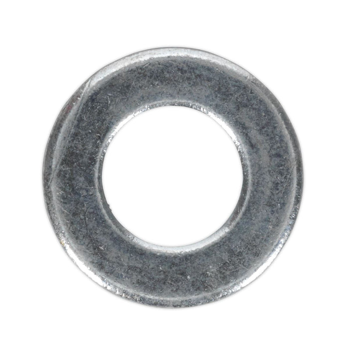 Sealey Flat Washer M10 x 21mm Form A Zinc DIN 125 Pack of 100 FWA1021 Sealey  - Dynamic Drive