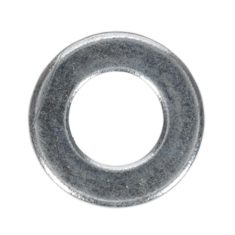 Sealey Flat Washer DIN 125 M10 x 21mm Form A Zinc Pack of 100 FWA1021 Sealey - Dynamic Drive