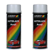 2 X Touch Up Kit Pen For Ford Transit Escort Van Diamond White 400Ml Spray Motip  - Dynamic Drive