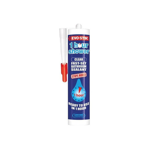 Evo-Stik 1 Hour Shower Sealant Clear 310ml EVO-STIK - Dynamic Drive