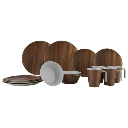 Gimex Nature Line Tableware Wood 16 Pieces Gimex - Dynamic Drive