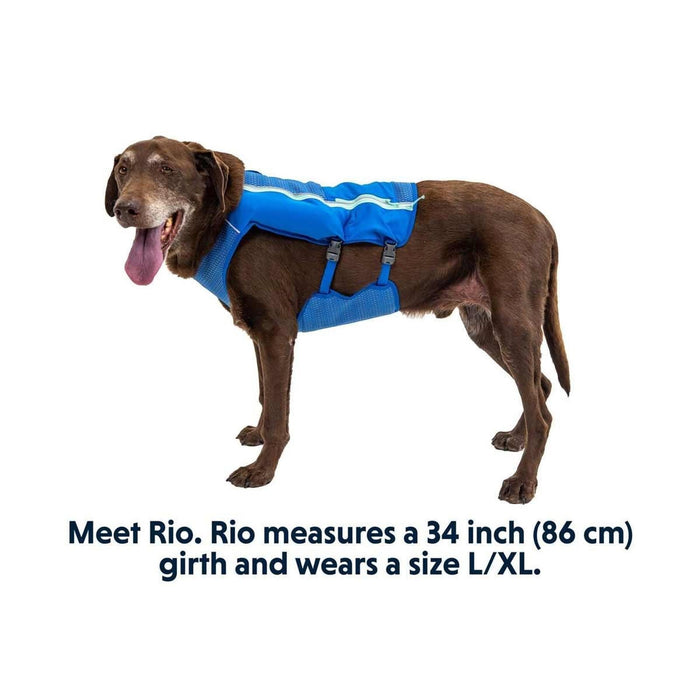 Ruffwear Trail Runner Dog Running Vest in Blue Pool (Medium) Ruffwear - Dynamic Drive