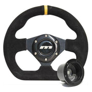 250mm Black Moulded Steering Wheel + Boss fits Honda Lantra Pony S-Coupe Mountney Classic  - Dynamic Drive