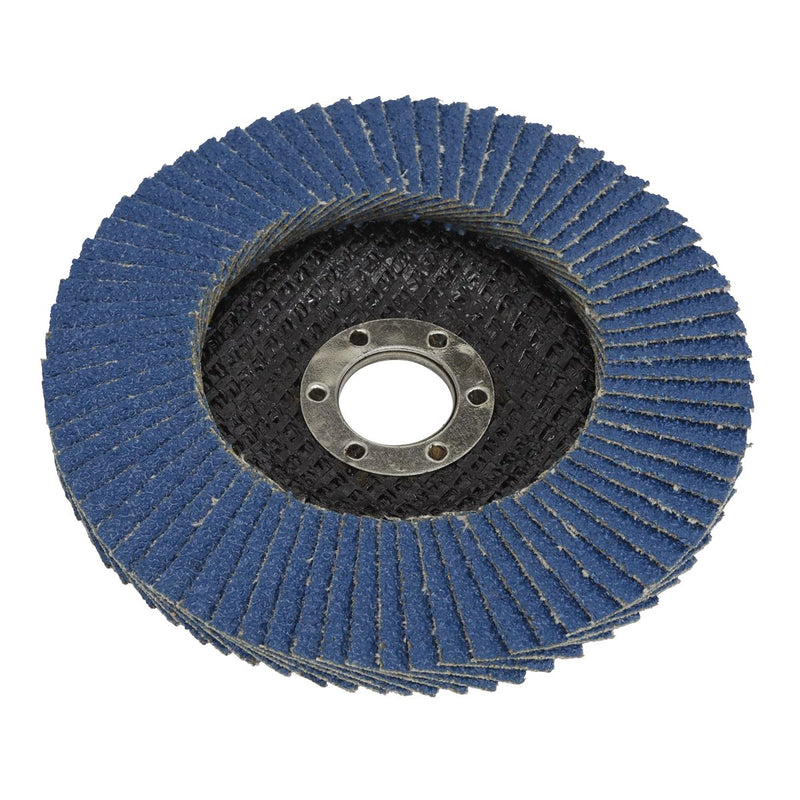Sealey Flap Disc Zirconium100mm16mm Bore 60Grit FD10060 Sealey - Dynamic Drive