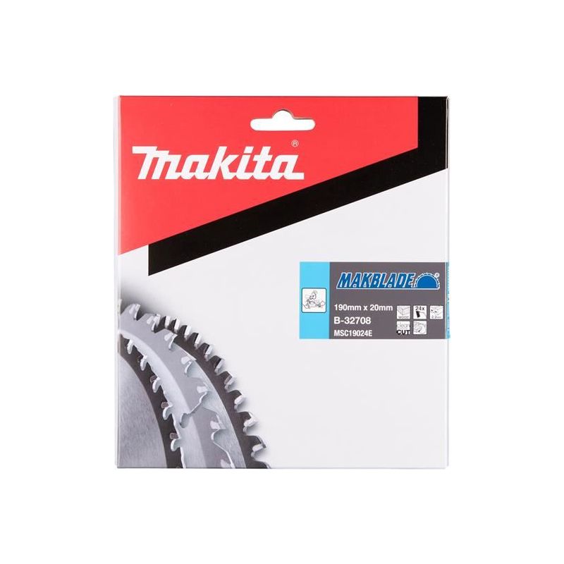 Makita B-32708 MAKBLADE Mitre Saw Blade 190 x 20mm x 24T Makita - Dynamic Drive
