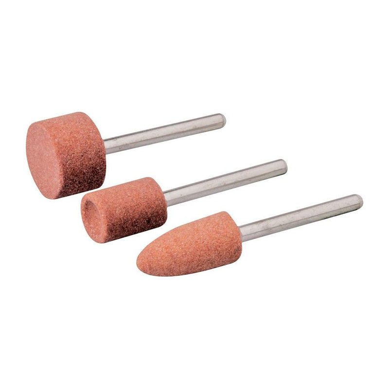 Silverline Rotary Tool Grinding Stone Set 3pce 9.5, 9.5 & 15.8mm Dia Silverline - Dynamic Drive