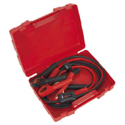 Sealey Booster Cables Car Van Jump Leads 3.5m 600A Surge Protection LED Display Sealey  - Dynamic Drive