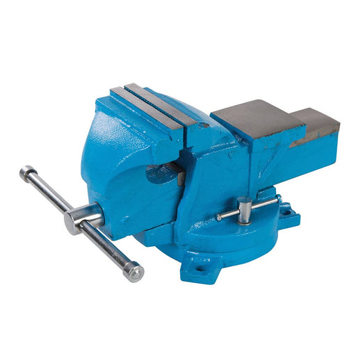 Silverline Workshop Vice Swivel Base 100mm (4") Jaw Capacity 120mm / 8kg Silverline - Dynamic Drive