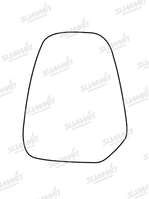 Summit Stick-On Commercial Mirror Glass fits Ford Transit Courier 14 to 17 RHS Summit - Dynamic Drive